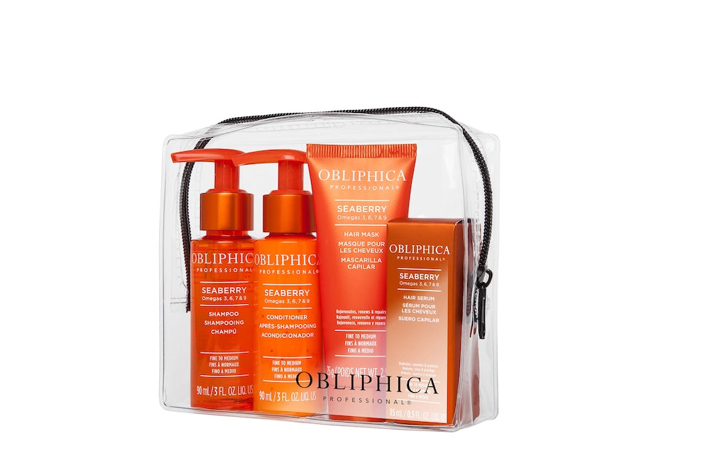 Obliphica Seaberry Classic Travel Kit (4-Piece) - Fine to Medium