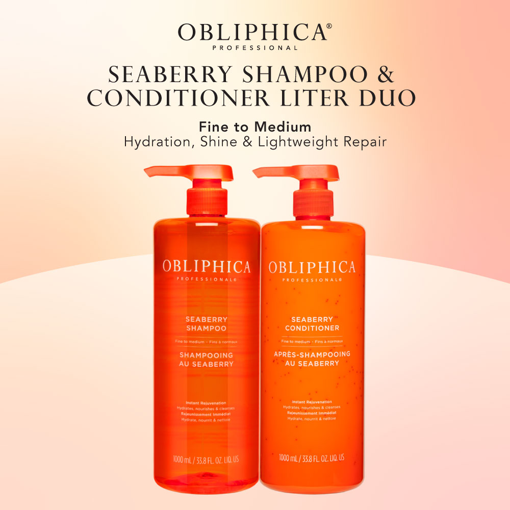 Obliphica Seaberry Shampoo and Conditioner Liter Duo