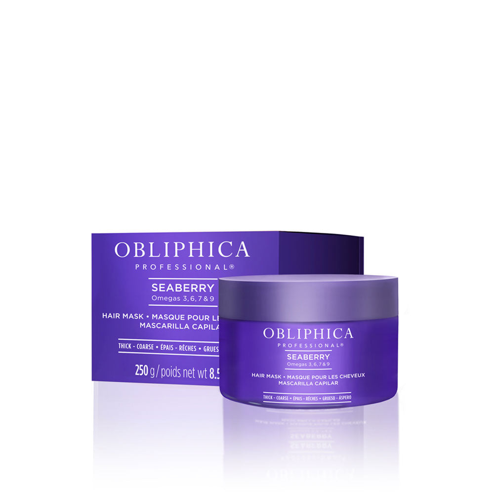 Elevate your hair-care routine with OBLIPHICA Professional’s Seaberry Hair Mask, a luxurious, reconstructing treatment designed to nurture both scalp and strands from root to tip. Infused with nutrient-rich Seaberry Oil, this powerful formula penetrates deeply to restore scalp vitality, improve manageability, and enhance shine—without weighing hair down. 