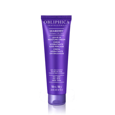 Experience the ultimate multi-tasker with Seaberry Leave-In Moisture Cream, a luxurious hybrid of moisturizer and styling product. This weightless formula tames frizz, controls unwanted volume, and imparts a glossy finish—without any stickiness or greasy residue. Powered by nourishing Seaberry Oil and Chitosan, it strengthens and hydrates even coarse or damaged hair, leaving strands remarkably soft, detangled, and easy to style. 