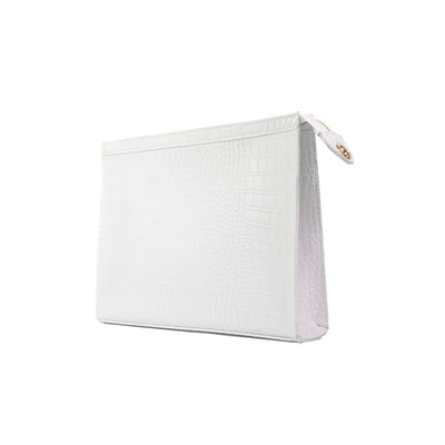 Obliphica® Signature Croc Travel Bag White